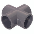 1/2"   ID SOLVENT EQUAL CROSS UPVC DGREY - 1