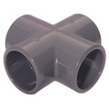 1/2"   ID SOLVENT EQUAL CROSS UPVC DGREY - 1