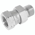 1/4"BSPP X 3/8"NPSM 60 CONE M/F SWV ADAP - 1/4" BSP Parallel Male x 1/4" NPSM Female, Hydraulic Adaptor Steel, 60Ã‚Â° Cone x Swivel Female, Zinc Plated Mild Steel, Maximum Working Pressure 350 bar, Burnett & HillmanAll images used are for illustrative