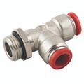 06MM OD X M5 METRIC MALE SW TEE PUSHIN - 1/8" BSP Parallel Male x 6mm Outside Diameter, Push-in Fitting, Stud Run Swivel Tee, Brass, Working Temperature -18Ã‚Â°C to +70Ã‚Â°C, Maximum Working Pressure 20 bar, AignepAll images used are for illustrative p