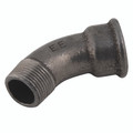 EE-3/4" MXF BSPTXBSPP 45  BEND (BLACK) - 1/4" BSP Tapered Male x 1/4" BSP Parallel Female, Malleable Iron Pipe Fitting, Black, Equal 45° Bend, Fig EE-3/4" MXF BSPTXBSPP 45  BEND (BLACK) - 1/4" BSP Tapered Male x 1/4" BSP Parallel Female, Malleable Iron Pipe Fitting, Black, Equal 45° Bend, Fig
