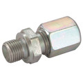 12MM OD X 1/2"  BSPP MALE STUD STEEL (L) - 1/4" BSP Parallel Male x 10mm Outside Diameter, Hydraulic DIN 2353 Compression Fitting, Form B, Light Duty, Stud Coupling, Chromium Plated Steel, Maximum Working Pressure 400 bar, Danfoss WaltechAll images use