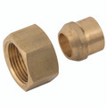 SOLDERING NUT NIPPLE BSPP FEM 3/8 OD 3/8 - 1/8" BSP Parallel Female Hose Tail, Straight, To Suit Hose Inside Diameter 3/16", Brass, Maximum Working Pressure 12 bar, Air-ProAll images used are for illustrative purposes only
