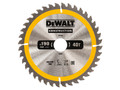 Dewalt Portable Construction Circular Saw Blade 190 x 30mm x 40T - DEWALT Construction Circular Saw Blade for use with portable machines to cut softwoods and composite materials