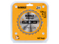 Dewalt Cordless Construction Trim Saw Blade 136 x 10mm x 24T - The DEWALT Cordless Construction Trim Saw Blade has impact resistant carbide teeth that help to reduce the chance of chipping or breaking a tooth