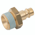 1/2" BSPP MALE PLUG  BRASS UNPLATED - 1/8" BSP Parallel Male Plug, Series 26KA, Standard, Parker Rectus, Pneumatic Quick Release, Non Valved, Brass, Working Temperature -20Ã‚Â°C to +100Ã‚Â°C, Maximum Working Pressure 35 bar, Parker RectusAll images use