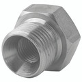 1/2"BSPP 60 CNE x1/8"BSPP M/F FIXED BUSH - 3/8" BSP Parallel Male x 1/8" BSP Parallel Female, Hydraulic Adaptor Steel, 60Ã‚Â° Cone x Fixed Female, Bush, Zinc Plated Mild Steel, Maximum Working Pressure 350 bar, Burnett & HillmanAll images used are for
