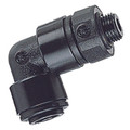 1/4" BSPP MALE SW ELBOW X 08MM OD TUBE - 1/8" BSP Parallel Male x 4mm Outside Diameter, Metric Push-in Fitting, 90Ã‚Â° Stud Swivel Elbow, Plastic, Working Temperature 0Ã‚Â°C to +23Ã‚Â°C, Maximum Working Pressure 16 bar, John GuestAll images used are fo
