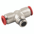 06MM OD X 1/8" BSPT MALE BRANCH TEE - 1/4" BSP Taper Male x 10mm Outside Diameter, Push-in Fitting, Stud Branch Tee, Brass, Working Temperature -18Ã‚Â°C to +70Ã‚Â°C, Maximum Working Pressure 20 bar, AignepAll images used are for illustrative purposes o