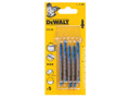 Dewalt HSS Metal Cutting Jigsaw Blades Pack of 5 T118B - The DEWALT DEWDT2161QZ HSS jigsaw blades are engineered to deliver a quality cut in a variety of ferrous and non-ferrous metals and are made from fully hardened high speed steel for increased dur
