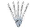 Dewalt HCS Wood Jigsaw Blades Pack of 5 T101AO - These DEWALT HCS Jigsaw Blades are made from High Carbon Steel (HCS) and have been engineered to deliver a quality cut in a variety of materials, including wood, laminates and plastics