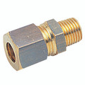 10MM OD X 3/8" BSPT MALE BRASS ADAPTOR - 1/2" BSP Tapered Male x 14mm Outside Diameter, Metric Brass Compression Fitting, Stud, AignepAll images used are for illustrative purposes only