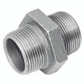3/4"  BSPT MALE HEX NIPPLE FIG144 GALV - 1" BSP Tapered Male, Malleable Iron Pipe Fitting, Galvanised, Equal Hexagonal Nipple, Fig