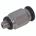 2MM X M3 MALE STUD - M3 Metric Male x 2mm Outside Diameter, Miniature Push-in Fitting, Stud, Brass Nickel Plated/Plastic, Working Temperature -18Ã‚Â°C to +70Ã‚Â°C, Maximum Working Pressure 15 bar, AignepAll images used are for illustrative purposes onl