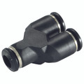 6MMOD EQUAL Y CONNECTOR - 4mm Outside Diameter, 55000 Series, 20 bar Rated, Equal, Y, Plastic/Brass Nickel Plated, Working Temperature -20°C to +80°C, Maximum Working Pressure 15 bar, AignepAll images used are for illustrative purposes only 6MMOD EQUAL Y CONNECTOR - 4mm Outside Diameter, 55000 Series, 20 bar Rated, Equal, Y, Plastic/Brass Nickel Plated, Working Temperature -20°C to +80°C, Maximum Working Pressure 15 bar, AignepAll images used are for illustrative purposes only