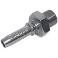 1/2" ID X 3/4" BSP MALE INSERT - 1/4" BSP Parallel Male, Hydraulic Hose Connector, 60Â° Cone x Hose Tail, Straight, to Suit 1/4" Hose Inside Diameter, Steel, Hexavalent Chromium Free Plating, FT ProAll images used are for illustrative purposes only