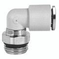 4MM X 1/4 BSPP S7000 MALE SW ELBOW - M5 Metric Male x 4mm Outside Diameter, Series 7000 Super-rapid Compact Fitting, 90Ã‚Â° Stud Swivel Elbow, Technopolymer Working Temperature -20Ã‚Â°C to +60Ã‚Â°C, Working Pressure -0