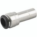 REDUCER 12-10 - 6mm Outside Diameter x 4mm Stem Outside Diameter, Reducing Stem Connector, Push Fitting, Plastic/Brass Nickel Plated, Working Temperature -20Ã‚Â°C to +80Ã‚Â°C, Maximum Working Pressure 20 bar, AignepAll images used are for illustrative