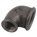 UNEQUAL 90 ELBOW F/F BSP 3/4"X1/2" BLACK - 1