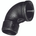 1/2"      BSPT M/FEM ELBOW FIG152 BLACK - 1 1/2"      BSPT M/FEM ELBOW FIG152 BLACK - 1