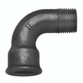 BLACK SHORT BEND1/2" BSP MALE X FEM - 3/8" BSP Taper Male x 3/8" BSP Parallel Female, 90Ã‚Â° Equal Short Bend (1A), Black, Malleable Iron Fitting, EEAll images used are for illustrative purposes only
