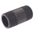 1/2"   ID ABS  EQUAL BARREL NIPPLE LGREY - 1