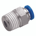 MALE STUD 1/2" X 1/2" BSPT - 1/8" BSP Taper Male x 1/4" Outside Diameter, Male Stud, Push Fitting, Plastic/Brass Nickel Plated, Working Temperature 0Ã‚Â°C to +60Ã‚Â°C, Maximum Working Pressure 10 bar, KelmAll images used are for illustrative purposes o