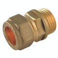 15MM OD 3/8" BSPTMALE METRIC STR BRASS - 1/4" BSP Tapered Male x 10mm Outside Diameter, Metric Plumbing Compression Fitting, Stud, Brass, Air-ProAll images used are for illustrative purposes only