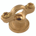 35MM OD DUAL PURPOSE PIPE CLIP BRASS - 1/4"  BSP Parallel Female x 15mm Outside Diameter, Dual Purpose Munsen Ring, Pipe Clip, Brass, C-CureAll images used are for illustrative purposes only