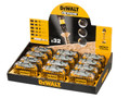 Dewalt Display of 12 Flex Torque Impact Bit Sets, 32 Piece - DEWALT Counter Top Display with 12 x Flex Torque Impact Bit Sets, 32 Piece</p>  The DEWALT Flex Torque Impact Bit Set is supplied in a robust small cassette for safe storage and easy acces