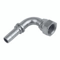 1/4"  BSPP FEM 90  X 1/4" ID HOSE INSERT - 1/8" BSP Parallel Female, Hydraulic Hose Connector, 60° Cone x Hose Tail, 90° Swept Elbow, to Suit 1/4" Hose Inside Diameter, Steel, Hexavalent Chromium Free Plating, FT ProAll images used are for illustrati 1/4"  BSPP FEM 90  X 1/4" ID HOSE INSERT - 1/8" BSP Parallel Female, Hydraulic Hose Connector, 60° Cone x Hose Tail, 90° Swept Elbow, to Suit 1/4" Hose Inside Diameter, Steel, Hexavalent Chromium Free Plating, FT ProAll images used are for illustrati