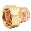 15MM X 1/2" END FEED STR TAP CONN - 1/2" BSP Union Nut Female, 15mm Outside Diameter, Plumbing End Feed Coupling, Straight Tap Connector, Copper, BS EN 1354 Part 1 Standard, Working Temperature -40Â°C to +110Â°C, FT ProAll images used are for illustrat