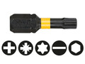 Dewalt Impact Torsion Bits TX25 x 25mm (Pack 5) - The DEWALT Impact Torsion TORX Bits have a 15&deg; torsion zone that allows the screw driver bit to flex rather than break and a full fit head prevents the rounding of the screw head and prevents 'cam o