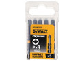 Dewalt Extreme Impact Torsion Bits PZ3 x 50mm (Pack 5) - The DEWALT Extreme Impact Torsion Pozidriv Bits have a 15&deg; torsion zone that allows the screwdriver bit to flex rather than break, and the full fit head prevents rounding of the screw head an