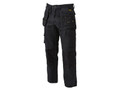 Dewalt Pro Tradesman Black Trousers Waist 40in Leg 29in - The DEWALT Pro Tradesman Trousers are a comfortable, functional work trouser featuring Cordura&reg; holster pockets and Cordura&reg; reinforced hems with top loading knee pad pockets