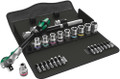Wera 8100 SC 9 Zyklop Speed Ratchet Set, 1/2" drive, imperial, 28 pieces - Incredibly compact set arrangement with many tools in a minimum of space