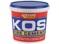 Everbuild Sika KOS Fire Cement Black 1kg - KOS Fire Cement is a ready mixed blend of thermo setting resins and inorganic fillers that cures when exposed to heat, resulting in a mortar which is resistant to temperatures up to 1250&deg;C