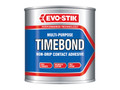 EVO-STIK Timebond Contact Adhesive 500ml - Timebond is a high-strength, multi-purpose repositionable, non-drip adhesive, making it ideal for use on vertical and overhead surfaces