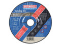 Faithfull Depressed Centre Metal Grinding Disc 100 x 6.5 x 16mm - Depressed Centre Metal Grinding Discs are manufactured using Aluminium Oxide abrasive grit with fibreglass reinforcing and resin bonded to provide both safety and optimum cutting perform