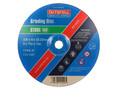Faithfull Depressed Centre Stone Grinding Disc 230 x 6 x 22.23mm - Depressed Centre Stone Grinding Discs are manufactured using Silicone Carbide abrasive grit with fibreglass reinforcing and resin bonded to provide both safety and optimum cutting perfo