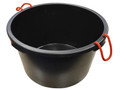 Faithfull Builder's Bucket 65 litre (14 gallon) - Black - Faithfull impact-resistant builders&rsquo; buckets are manufactured from a heavy-duty yet highly flexible material, making them particularly well suited for the mixing and transporting of dry an
