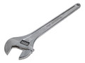 Faithfull Chrome Adjustable Spanner 450mm (18in) - The Faithfull Chrome Adjustable Spanner has a knurled adjustment screw which enables the jaws to fit various sizes of bolt and nut head