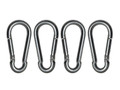 Faithfull Fire Brigade Snap Hook 6mm Zinc Plated (Pack 4) - The Faithfull Fire Brigade Snap Hook is designed for the quick release and attachment of ropes and loops
