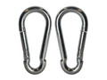 Faithfull Fire Brigade Snap Hook 8mm Zinc Plated (Pack 2) - The Faithfull Fire Brigade Snap Hook is designed for the quick release and attachment of ropes and loops