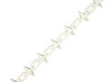 Faithfull Plastic Chain 6mm x 12.5m White Spiked - The Faithfull Plastic Chain is available in a selection of colours, this range of polythene plastic chain is ideal for both internal and external use