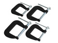 Faithfull Forged Mini Clamp Set, 4 Piece - The Faithfull Forged Mini Clamp Set consists of 4 small sized G clamps