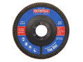 Faithfull Aluminium Oxide Flap Disc 115 x 22mm 80 Grit - The Faithfull Aluminium Oxide Flap Discs are suitable for heavy-duty applications