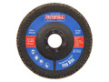 Faithfull Aluminium Oxide Flap Disc 125 x 22mm 120 Grit - The Faithfull Aluminium Oxide Flap Discs are suitable for heavy-duty applications