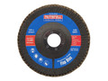 Faithfull Aluminium Oxide Flap Disc 125 x 22mm 40 Grit - The Faithfull Aluminium Oxide Flap Discs are suitable for heavy-duty applications