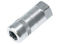 Faithfull Heavy-Duty Grease Gun Hydraulic Connector - The Faithfull Heavy-Duty Hydraulic Coupler has case hardened steel jaws and a 1/8in BSP thread connection